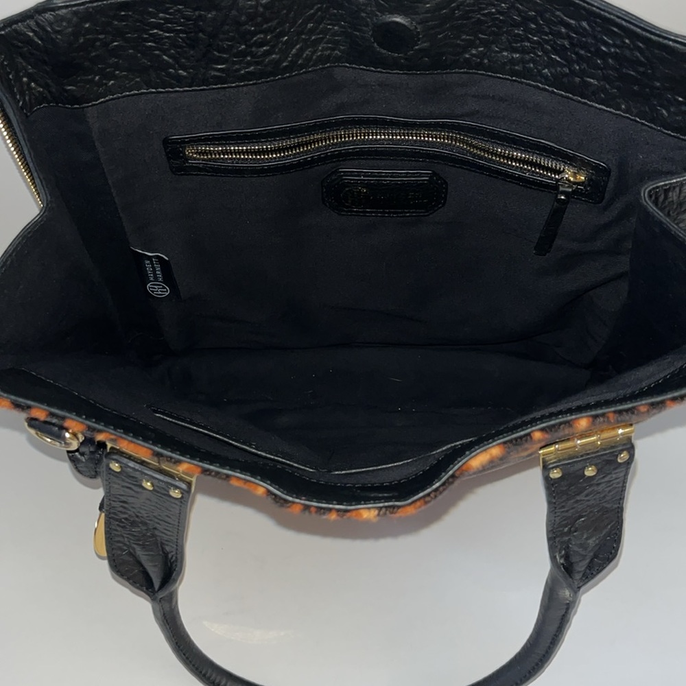 Hayden Harnett expandable leopard-print haircalf satchel - Picture 13 of 16
